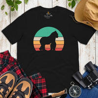 Gorilla Retro Aesthetic T-Shirt - Ape, Gibbon, Orangutan, Chimp, Chimpanzee Shirt - Zoo & Safari Shirt - Gift for Ape & Animal Lovers - Black