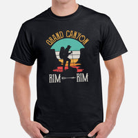 Grand Canyon National Park T-Shirt - Forest Warden & Ranger, Geocacher Shirt - Hikecore Tee for Wanderlust, Camper - Rim To  Rim Shirt - Black, Men