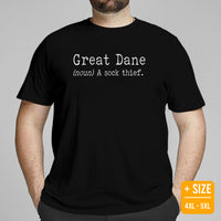Great Dane Dog Themed Clothes & Attire - Canine Tee Shirts For Humans - Gifts for Dog Lovers - Funny Great Dane Definition T-Shirt - Black, Plus Size
