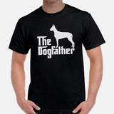 Great Dane Dog Themed Clothes & Attire - Funny Canine Tee Shirts For Humans - Gifts for Dog Dads & Lovers - The Dogfather T-Shirt - Black, Men