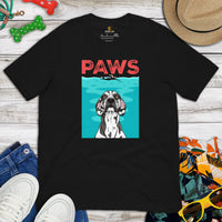 Great Dane Dog Themed Clothes & Attire - Funny Canine Tee Shirts For Humans - Gifts for Dog Moms, Dads & Lovers - The Paws T-Shirt - Black
