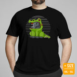 Great Dane Dog Themed Clothes - Cute Alligator Costume T-Shirt - Funny Canine Tee Shirts For Humans - Gifts for Dog Moms, Dads & Lovers - Black, Plus Size