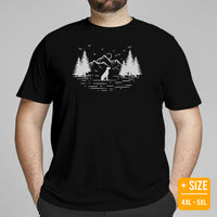 Great Dane Dog Themed Clothes - Funny Canine Tee Shirts For Humans - Gifts for Campers & Dog Moms, Dads & Lovers - Vintage Sunset Shirt - Black, Plus Size