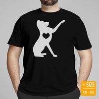 Great Dane Dog Themed Clothes - Funny Canine Tee Shirts For Humans - Gifts for Dog Moms, Dads & Lovers - Great Dane High-fives T-Shirt - Black, Plus Size
