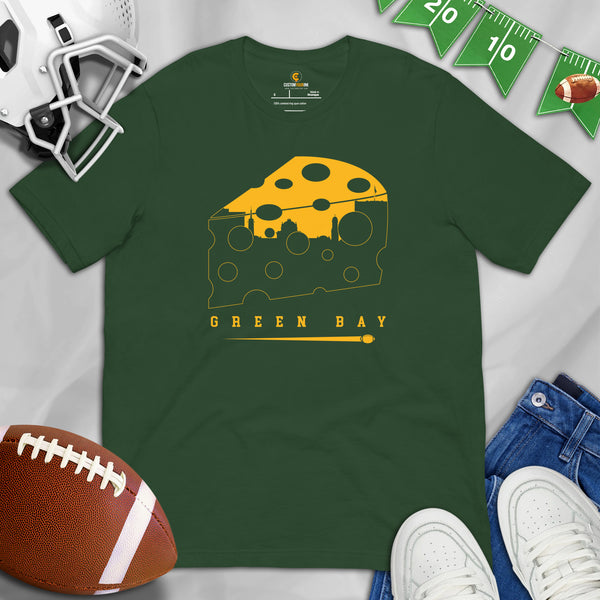 Green Bay T-Shirt - Wisconsin Shirt - Game Day Shirt - Football Tee - Vintage Football Shirt - Gift for Football Lover - Green Bay Shirt - Forest