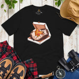 Hedgehog & Pizza T-Shirt - Porcupine Shirt - Foodie Shirt - Ideal Gift for Hedgie Dad/Mom & Pet Lovers - Rodent, Spiky Mammal Shirt - Black