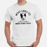 Heeler Dog Themed Clothes & Attire - Funny Canine Tee Shirt For Humans - Gifts for Dog Lovers - Most Likely Bring Home A Dog T-Shirt - White, Men