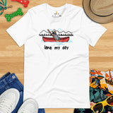 Heeler Dog Themed Clothes & Attire - Funny Canine Tee Shirt & Outfit For Humans - Gifts for Campers & Dog Lovers - Lake My Day T-Shirt - White