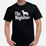 Heeler Dog Themed Clothes & Attire - Funny Canine Tee Shirt & Outfit For Humans - Gifts for Dog Dads & Lovers - The Dogfather T-Shirt - Black, Men