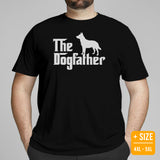 Heeler Dog Themed Clothes & Attire - Funny Canine Tee Shirt & Outfit For Humans - Gifts for Dog Dads & Lovers - The Dogfather T-Shirt - Black, Plus Size