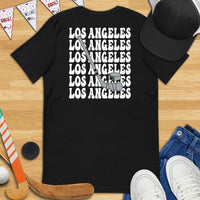 Los Angeles T-Shirt - California T-Shirt - Hockey Tee - Game Day Shirt - Vintage Hockey T-Shirt - Gift for Hockey Player & Lover - LA Shirt - Black