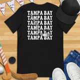 Hockey Game Outfit & Attire - Bday & Christmas Gift Ideas for Hockey Players & Goalies - Retro Tampa Bay Hockey Emblem Fanatic T-Shirt - Black