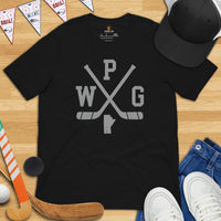 Winnipeg T-Shirt - Canada Shirt - Hockey Tee - Game Day Shirt - Ice Hockey Shirt - Vintage Hockey T-Shirt - Gift for Hockey Player & Lover - Black