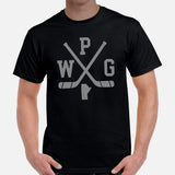 Winnipeg T-Shirt - Canada Shirt - Hockey Tee - Game Day Shirt - Ice Hockey Shirt - Vintage Hockey T-Shirt - Gift for Hockey Player & Lover - Black, Men