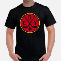 Calgary T-Shirt - Canada Shirt - Hockey Tee - Game Day Shirt - Ice Hockey Shirt - Vintage Hockey T-Shirt - Gift for Hockey Player & Lover - Black, Men