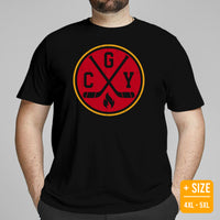 Calgary T-Shirt - Canada Shirt - Hockey Tee - Game Day Shirt - Ice Hockey Shirt - Vintage Hockey T-Shirt - Gift for Hockey Player & Lover - Black, Plus Size