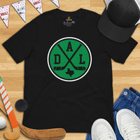DAL T-Shirt - Texas T-Shirt - Dallas T-Shirt - Hockey Tee - Hockey Shirt - Game Day Shirt - Vintage Hockey T-Shirt - Gift for Hockey Player - Black