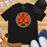 Philadelphia T-Shirt - Philly Shirt - Hockey Tee - Hockey T-Shirt - Game Day Shirt - Retro Hockey Shirt - Gift for Hockey Lover - PHI Shirt - Black