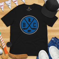BC Shirt - Vancouver T-Shirt - Canada Shirt - Hockey Tee - Hockey Shirt - Game Day Shirt - Vintage Hockey T-Shirt - Gift for Hockey Player - Black