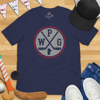 Winnipeg T-Shirt - Canada Shirt - Hockey Tee - Game Day Shirt - Ice Hockey Shirt - Retro Hockey Shirt - Gift for Hockey Lover - WPG Shirt - Navy