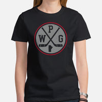 Winnipeg T-Shirt - Canada Shirt - Hockey Tee - Game Day Shirt - Ice Hockey Shirt - Retro Hockey Shirt - Gift for Hockey Lover - WPG Shirt - Black, Women