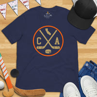 CA T-Shirt - California T-Shirt - Ice Hockey Shirt - Game Day Shirt - Retro Hockey Shirt - Gift for Hockey Player & Lover - Anaheim T-Shirt - Navy
