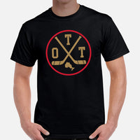 Ottawa T-Shirt - OTT Shirt - Canada Shirt - Hockey Tee - Ice Hockey Shirt - Game Day Shirt - Vintage Hockey T-Shirt - Gift for Hockey Lover - Black, Men