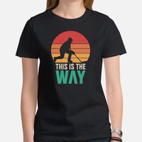 Hockey Tee - Ice Hockey Shirt - Game Day Shirt - Funny Hockey T-Shirt - Field Hockey Shirt - Gift for Hockey Player - This Is The Way Shirt - Black, Women