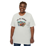 Bookish T-Shirt - Unique Presents, Gift Ideas for Book Lovers, Readers, Bookworms, Librarians - Booklovers Tee - Funny I'm All Booked Shirt - Silver, Large Size for Overweight
