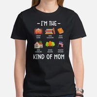 Ideal Book Lover Gift for Her | I'm The Kind of Mom Bookish Shirt for Bookworm, Passionate Librarian, Avid Reader, Proud American Women