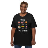 Ideal Book Lover Gift for Her | I'm The Kind of Mom Bookish Shirt for Bookworm, Passionate Librarian, Avid Reader, Proud American Women - Black, Large Size for Overweight