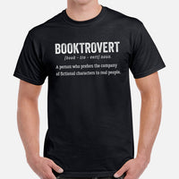 Ideal Book Lover Gift to Embrace Booktrovert Side Funny Booktrovert Definition Shirt for Bookworms, Librarians, Booktoks, Avid Readers