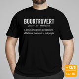 Ideal Book Lover Gift to Embrace Booktrovert Side Funny Booktrovert Definition Shirt for Bookworms, Librarians, Booktoks, Avid Readers - Large Size for Overweight