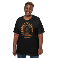 Bookish T-Shirt - Unique Presents, Gift Ideas for Book Lovers, Readers, Bookworms, Librarians - Booklovers Tee - A Well-Read Woman T-Shirt