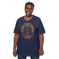 Bookish T-Shirt - Unique Presents, Gift Ideas for Book Lovers, Readers, Bookworms, Librarians - Booklovers Tee - A Well-Read Woman T-Shirt