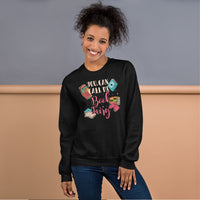 Ideal Gift for Book Lover, Librarian, Book Nerd - You Can Call Me Book Fairy Groovy Cozy Bookish Sweatshirt for Bookworms, Avid Readers - Black