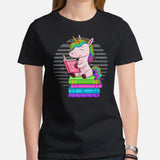 Ideal Gift for Book Lovers, Book Nerds - Cute Unicorn Reading Book Bookish Shirt - Magical & Whimsical Tee for Bookworms, Avid Readers