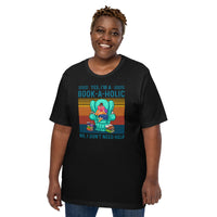Bookish T-Shirt - Presents, Gift Ideas for Book Lovers, Readers, Bookworms - Booklovers Tee - I'm A Bookaholic I Don't Need Help T-Shirt - Black, Large Size for Overweight
