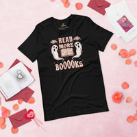 Bookish T-Shirt - Unique Presents, Gift Ideas for Book Lovers, Readers, Bookworms, Librarians - Booklovers Tee - Read More Books Boo Shirt - Black