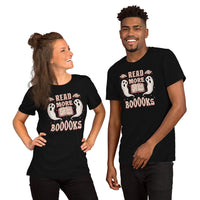 Bookish T-Shirt - Unique Presents, Gift Ideas for Book Lovers, Readers, Bookworms, Librarians - Booklovers Tee - Read More Books Boo Shirt - Black, Unisex