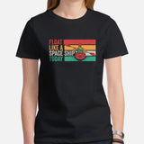 Kayaking T-Shirt - Embrace The Lake & River Life - Float Like A Space Ship Today Shirt - Wassersports Shirt - Gift for Avid Paddlers - Women