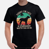 Labrador Dog Themed Clothes & Attire - Canine Tee Shirts For Humans - Gifts for Dog Lovers - My Labrador Was Sitting On Me T-Shirt - Black, Men