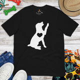 Labrador Dog Themed Clothes & Attire - Canine Tee Shirts For Humans - Gifts for Dog Moms, Dads & Lovers - Cute Lab High-fives T-Shirt - Black