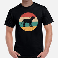 Labrador Dog Themed Clothes & Attire - Canine Tee Shirts For Humans - Gifts for Dog Moms, Dads & Lovers - Vintage Labrador T-Shirt - Black, Men