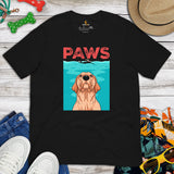 Labrador Dog Themed Clothes & Attire - Funny Canine Tee Shirts For Humans - Gifts for Dog Moms, Dads & Lovers - The Paws T-Shirt - Black