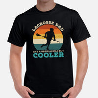 Lax T-Shirt & Clothing - Lacrosse Bday & Fathe's Day Gifts for Coach & Players - Ideas for Guys & Men - Vintage Lacrosse Dad T-Shirt - Black, Men