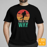 Funny Lacrosse Shirt - Game Day Shirt - Gift for Lacrosse Player & Coach - Lacrosse T-Shirt - Lax Shirt - Vintage This Is The Way T-Shirt - Black, Plus Size