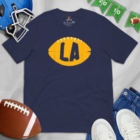 Los Angeles T-Shirt - LA Shirt - Football Tee - Game Day Shirt - Vintage Football Shirt - California T-Shirt - Gift for Football Fan & Lover - Navy
