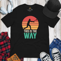 Lumberjack T-Shirt - Gift for Logger, Carpenter, Axe Thrower - Logging, Axe Throwing, Carpentry Outfit, Clothes - This Is The Way Tee - Black