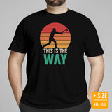 Lumberjack T-Shirt - Gift for Logger, Carpenter, Axe Thrower - Logging, Axe Throwing, Carpentry Outfit, Clothes - This Is The Way Tee - Black, Plus Size